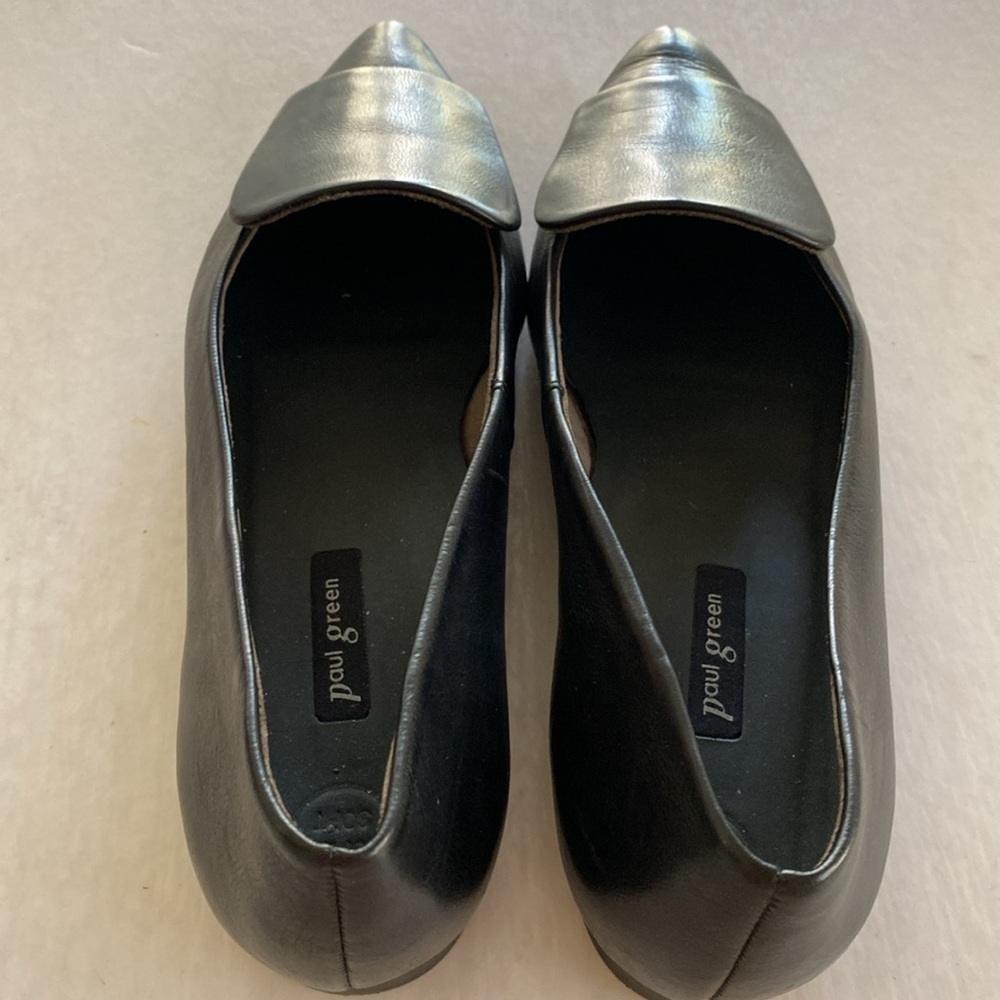 Paul Green Women’s Teddy Flats in Black Leather Size 5.5 UK or 8 US - Picture 2 of 9